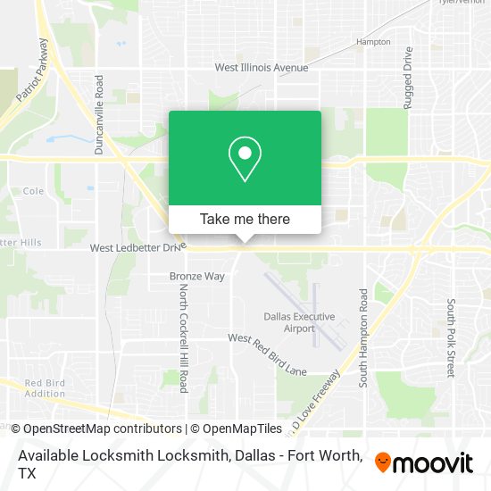 Mapa de Available Locksmith Locksmith