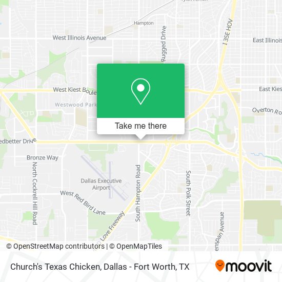 Mapa de Church's Texas Chicken