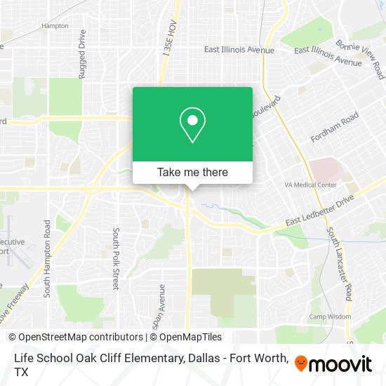 Mapa de Life School Oak Cliff Elementary