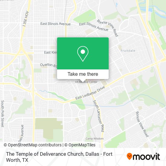 The Temple of Deliverance Church map