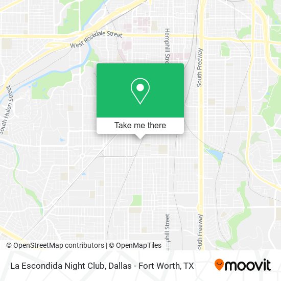 Mapa de La Escondida Night Club