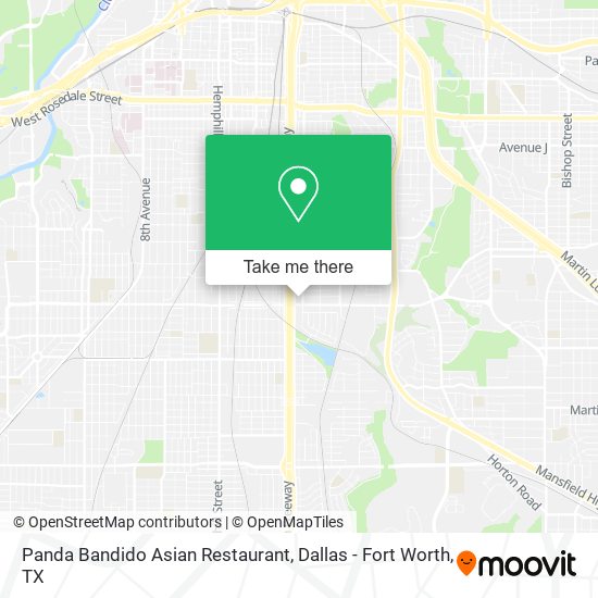 Mapa de Panda Bandido Asian Restaurant
