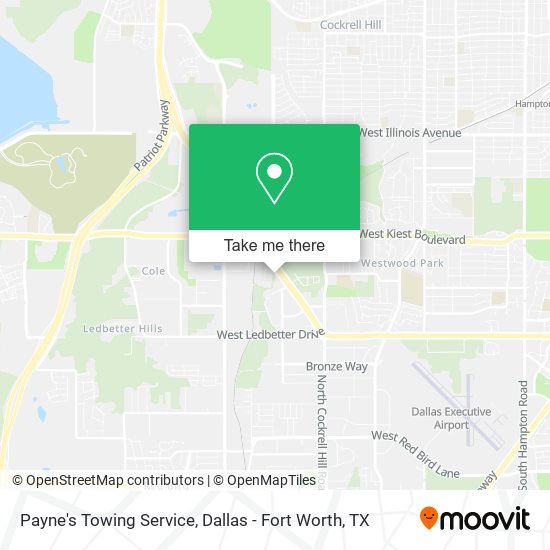 Mapa de Payne's Towing Service