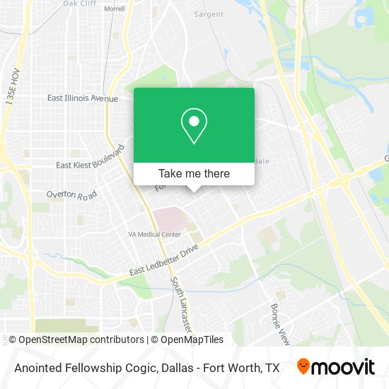 Mapa de Anointed Fellowship Cogic