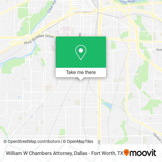 William W Chambers Attorney map