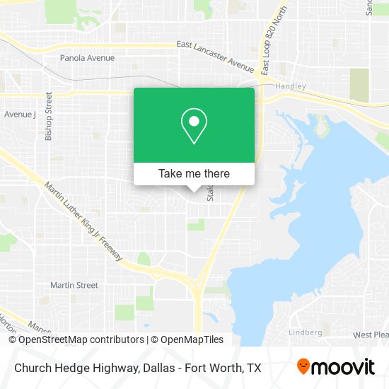 Church Hedge Highway map