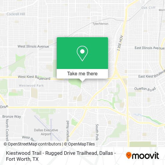 Mapa de Kiestwood Trail - Rugged Drive Trailhead
