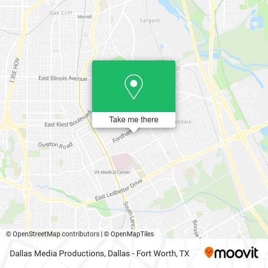 Dallas Media Productions map