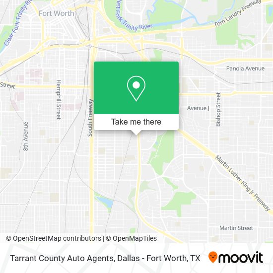 Mapa de Tarrant County Auto Agents