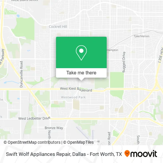 Swift Wolf Appliances Repair map