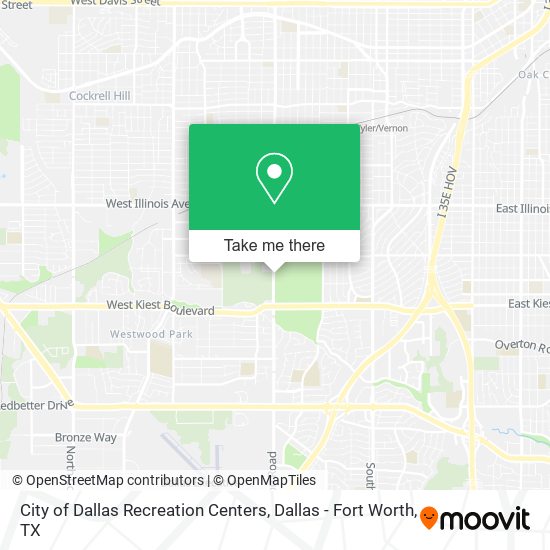 Mapa de City of Dallas Recreation Centers