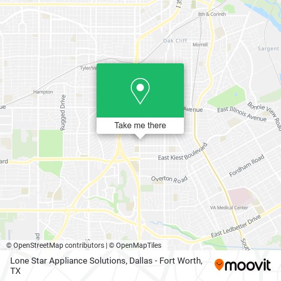 Mapa de Lone Star Appliance Solutions