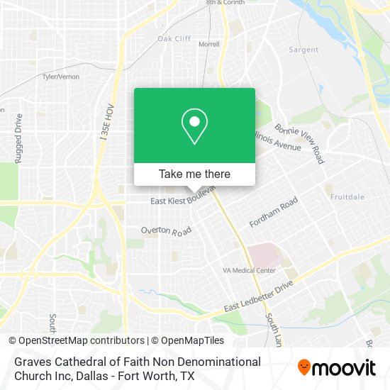 Mapa de Graves Cathedral of Faith Non Denominational Church Inc