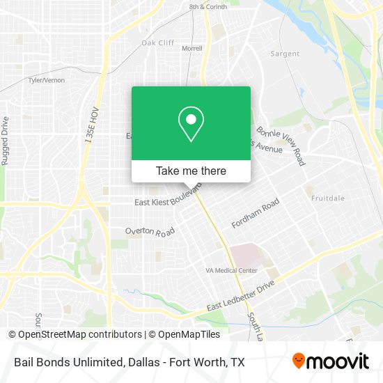 Bail Bonds Unlimited map