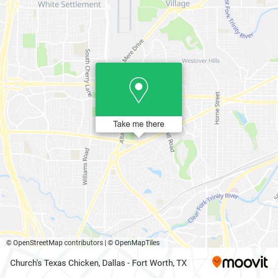 Mapa de Church's Texas Chicken