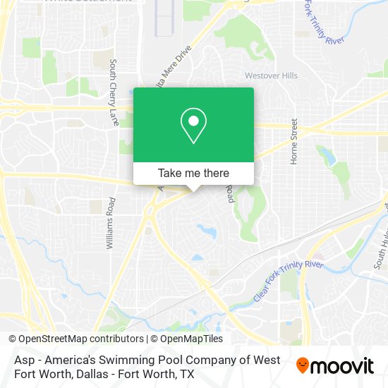 Asp - America's Swimming Pool Company of West Fort Worth map