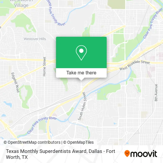 Texas Monthly Superdentists Award map