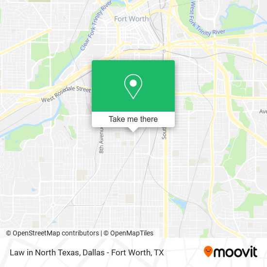 Law in North Texas map