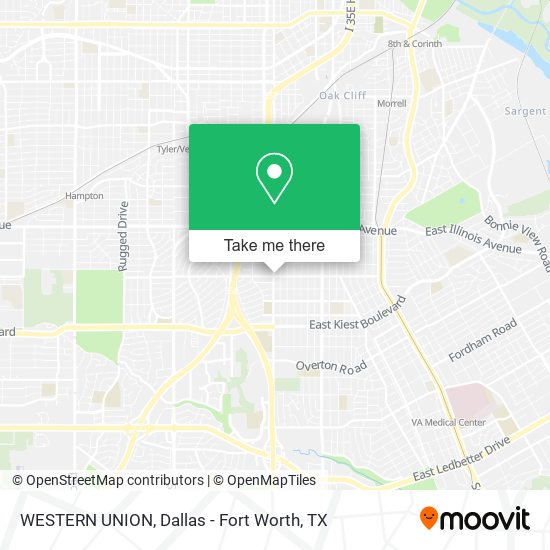 WESTERN UNION map
