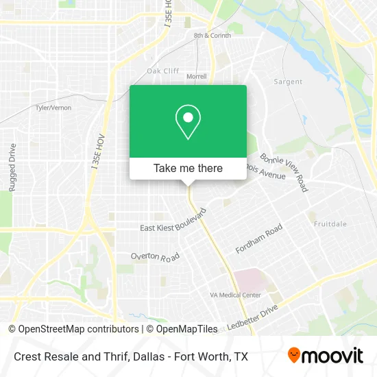Crest Resale and Thrif map