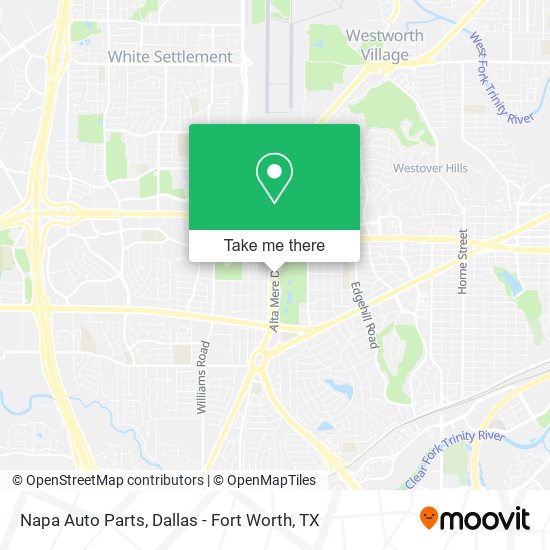 Mapa de Napa Auto Parts