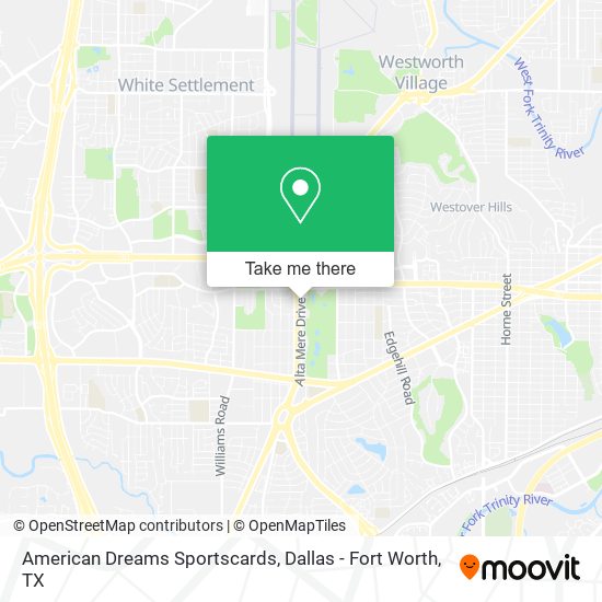 American Dreams Sportscards map