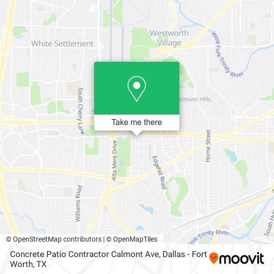 Concrete Patio Contractor Calmont Ave map