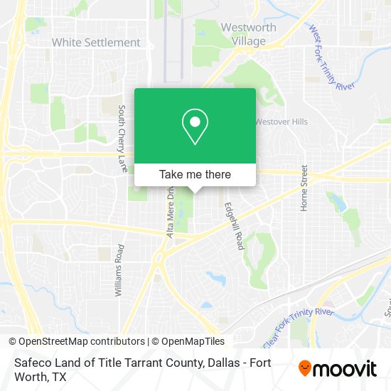 Mapa de Safeco Land of Title Tarrant County