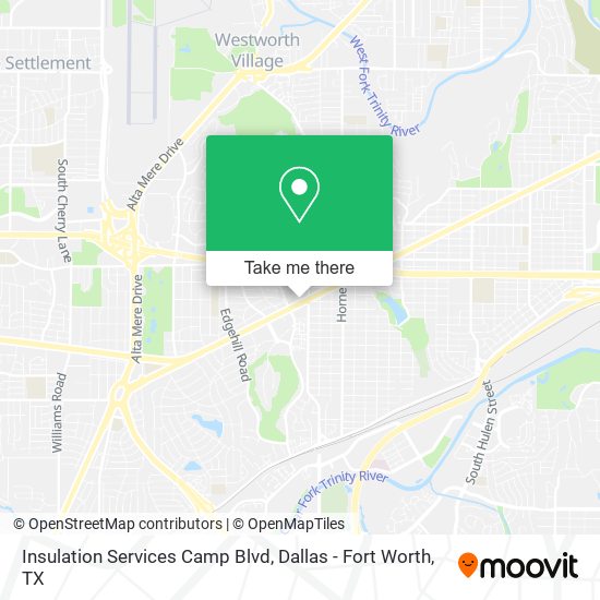 Insulation Services Camp Blvd map