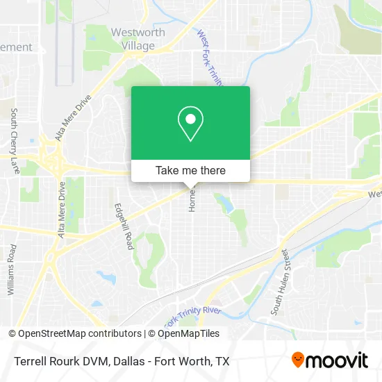 Terrell Rourk DVM map