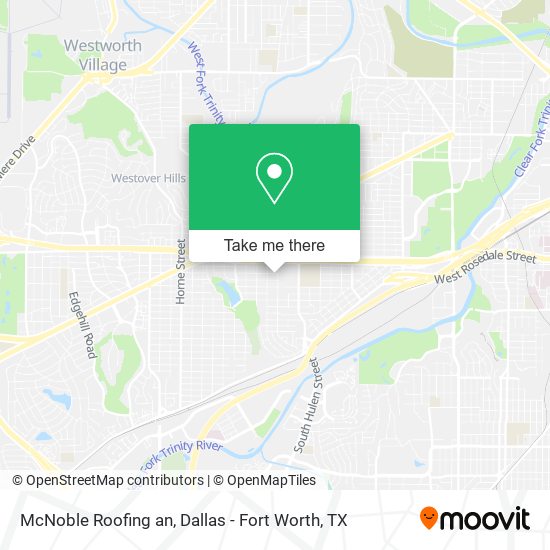 McNoble Roofing an map