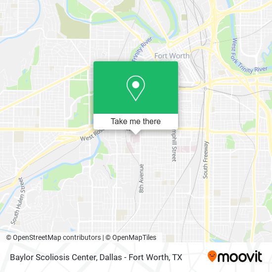 Baylor Scoliosis Center map