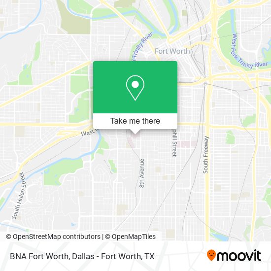 BNA Fort Worth map