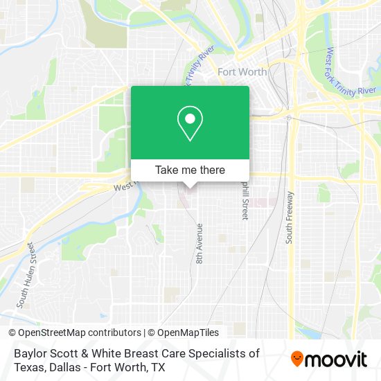 Baylor Scott & White Breast Care Specialists of Texas map