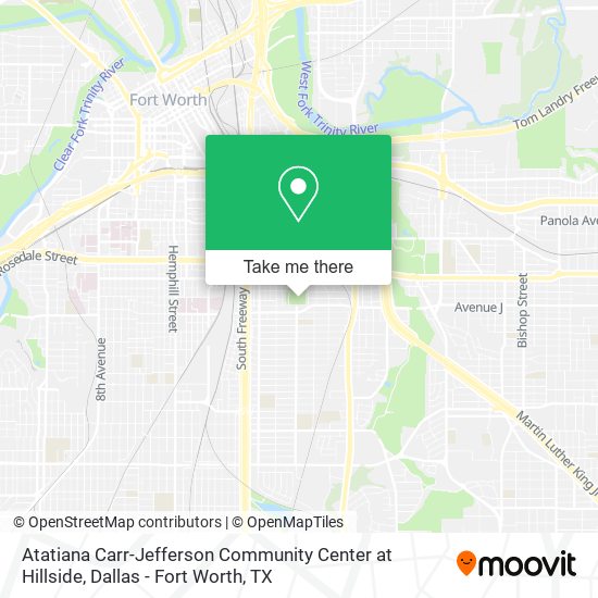 Mapa de Atatiana Carr-Jefferson Community Center at Hillside