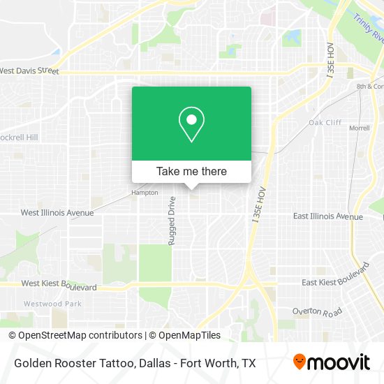Golden Rooster Tattoo map