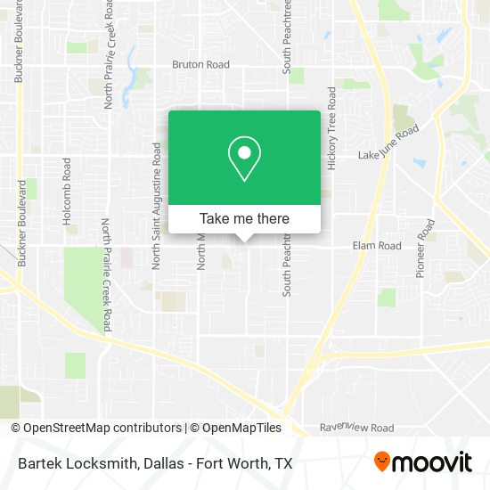 Mapa de Bartek Locksmith