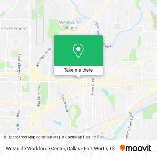 Westside Workforce Center map
