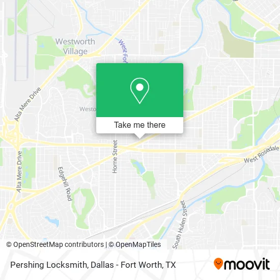 Mapa de Pershing Locksmith