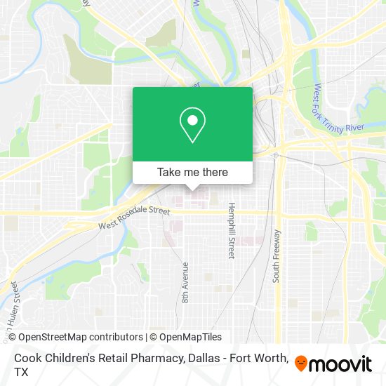 Mapa de Cook Children's Retail Pharmacy