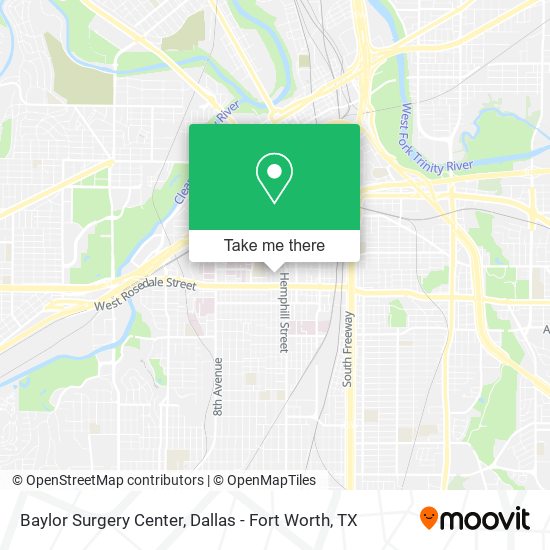 Baylor Surgery Center map