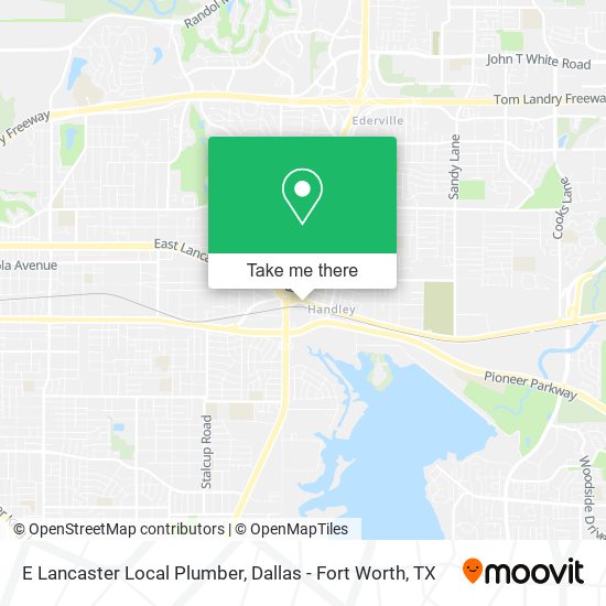 E Lancaster Local Plumber map