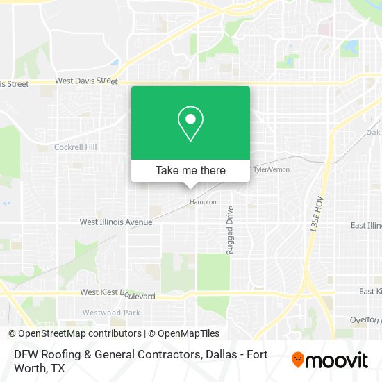 DFW Roofing & General Contractors map
