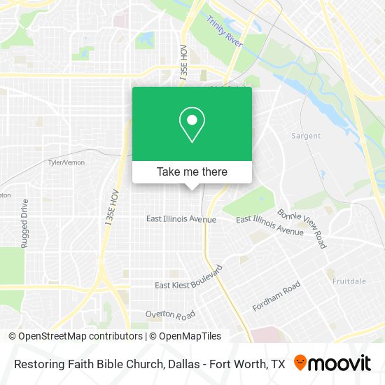 Mapa de Restoring Faith Bible Church