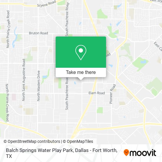 Balch Springs Water Play Park map