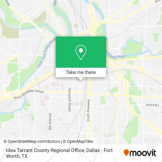 Idea Tarrant County Regional Office map