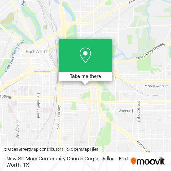 New St. Mary Community Church Cogic map