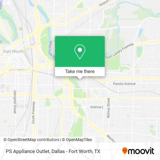 PS Appliance Outlet map