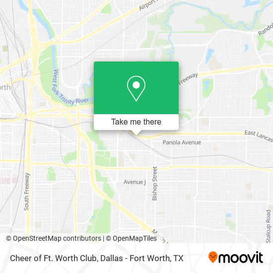 Cheer of Ft. Worth Club map