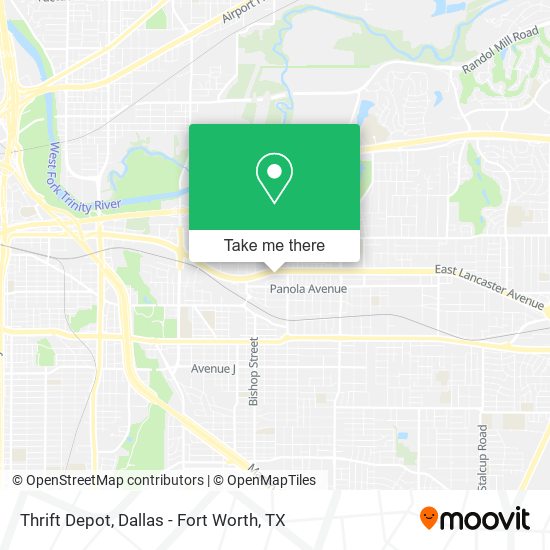 Thrift Depot map